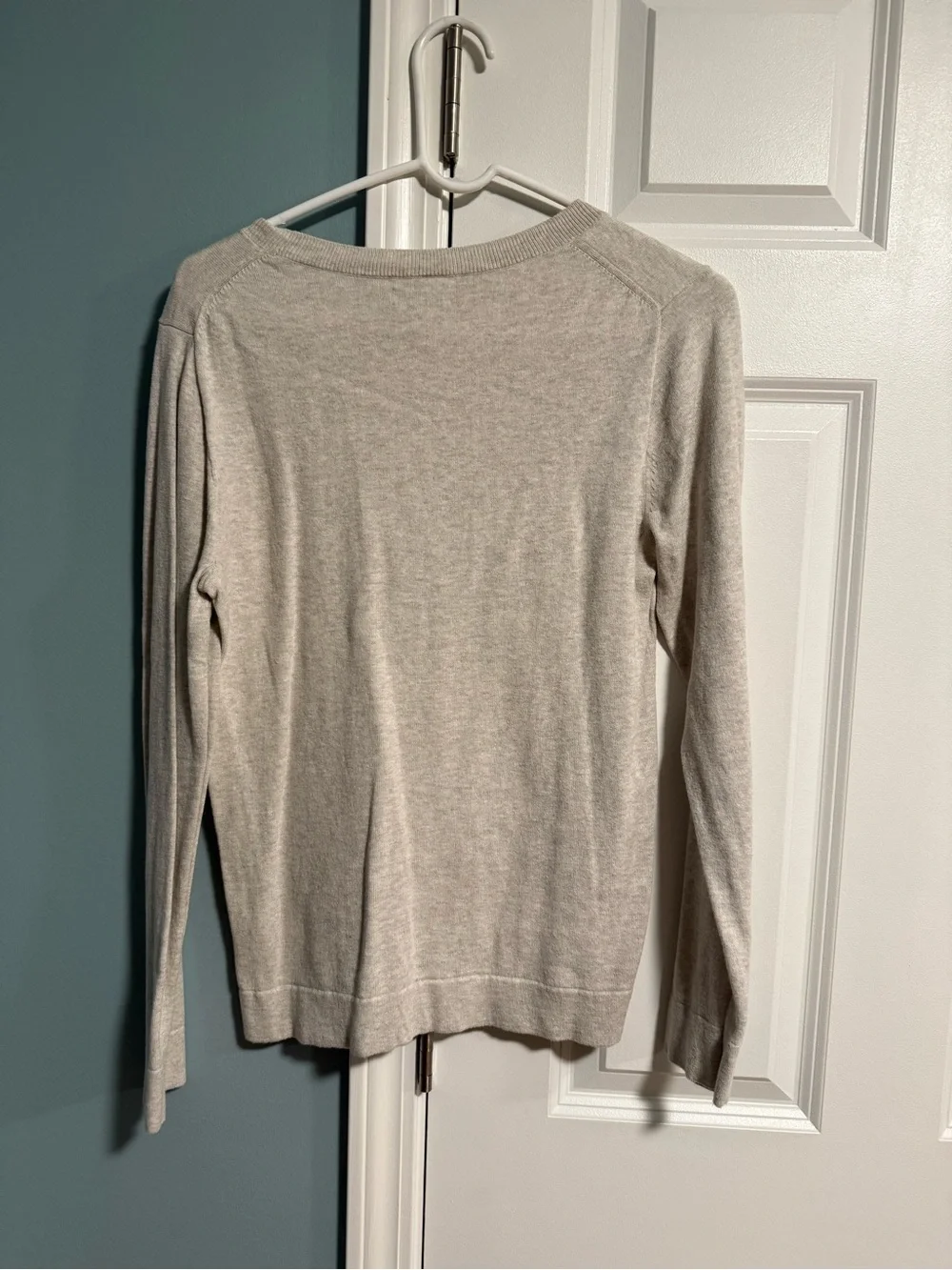 J. Crew Light Cream Crewneck Sweater